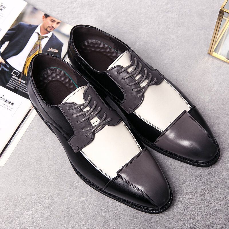 Miesten Pu-nahkaiset Tyylikkäät Oxfords Business Dress -kengät