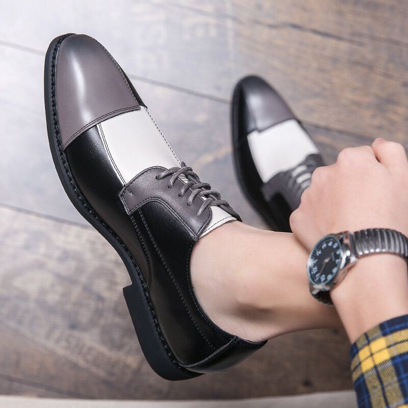 Miesten Pu-nahkaiset Tyylikkäät Oxfords Business Dress -kengät