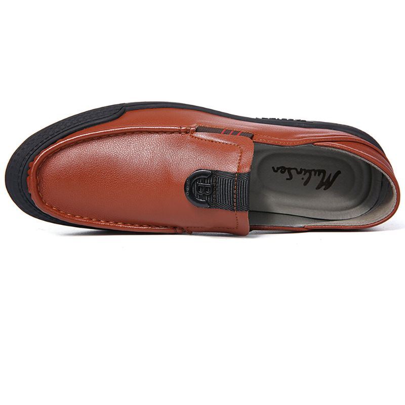 Miesten Pure Color Casual Soft Driving -kävelyhousut