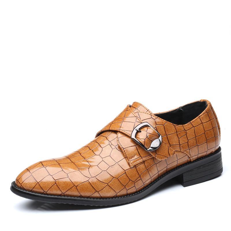 Miesten Solki Pehmeä Epäsäännöllinen Malli Business Nahka Oxfords