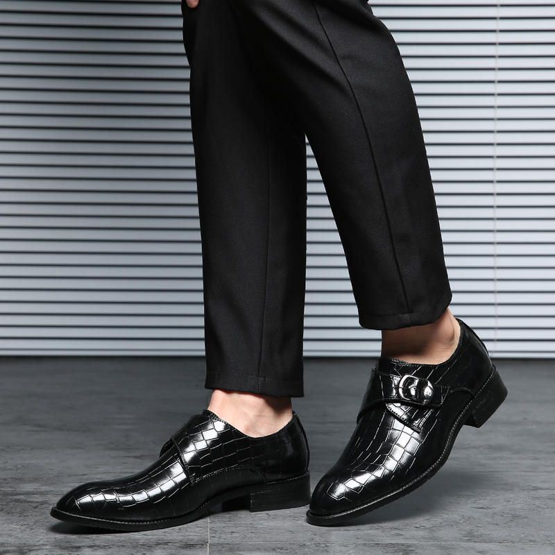 Miesten Solki Pehmeä Epäsäännöllinen Malli Business Nahka Oxfords