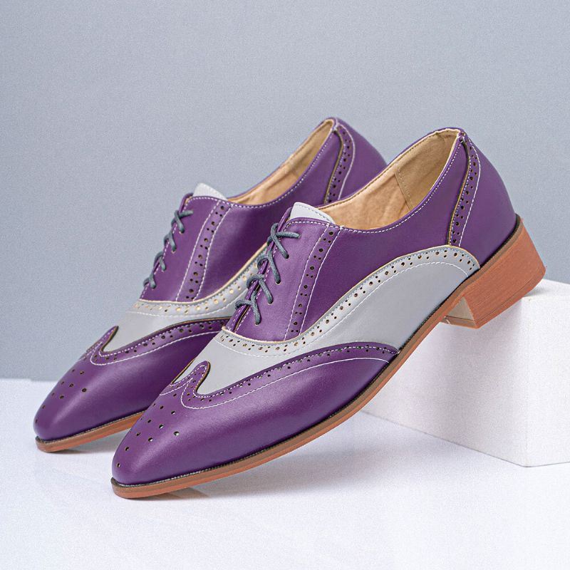 Miesten Suurikokoiset Teräväkärkiset Väriltään Hylkivät Business Oxfords -kengät