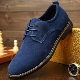 Miesten Teräväkärkinen Rento Pehmeä Mokkanahka Business Office Oxfords