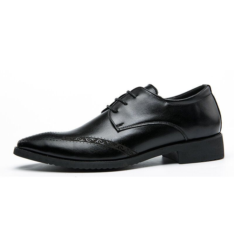 Miesten Teräväkärkiset Nauhat Business Brogue -mekkokengät