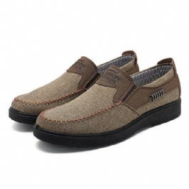 Miesten Vanha Peking-tyyli Rento Hengittävä Bnad Slip On Oxfords -kengät