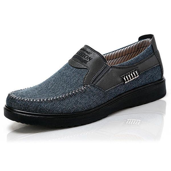 Miesten Vanha Peking-tyyli Rento Hengittävä Bnad Slip On Oxfords -kengät