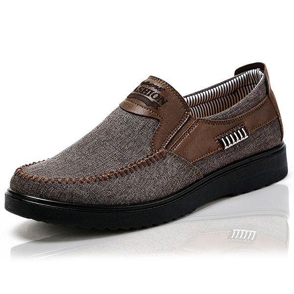 Miesten Vanha Peking-tyyli Rento Hengittävä Bnad Slip On Oxfords -kengät