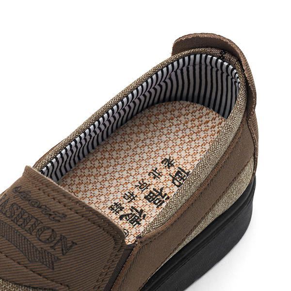 Miesten Vanha Peking-tyyli Rento Hengittävä Bnad Slip On Oxfords -kengät