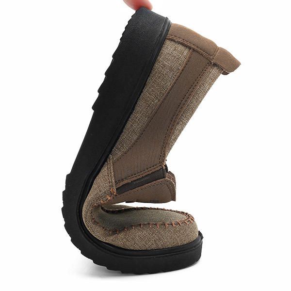 Miesten Vanha Peking-tyyli Rento Hengittävä Bnad Slip On Oxfords -kengät