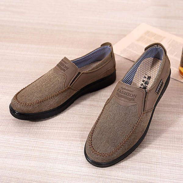 Miesten Vanha Peking-tyyli Rento Hengittävä Bnad Slip On Oxfords -kengät