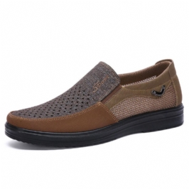 Miesten Verkkokangas Hengittävä Hollow Out Business Casual Oxfords